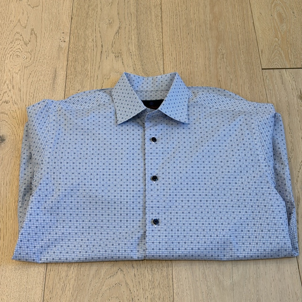 David Donahue Button Down Dress Shirt in Size 16 - 32/33
